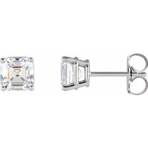 Platinum 3/8 CTW Lab-Grown Diamond Earrings