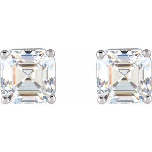14K White 1/2 CTW Lab-Grown Diamond Earrings