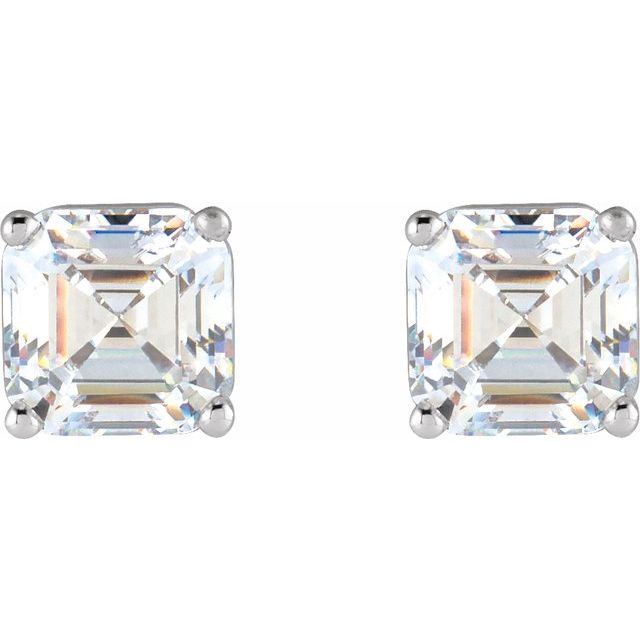 Platinum 3/8 CTW Lab-Grown Diamond Earrings