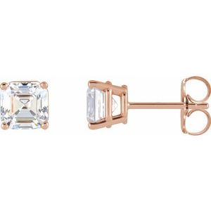 14K Rose 1/2 CTW Lab-Grown Diamond Earrings