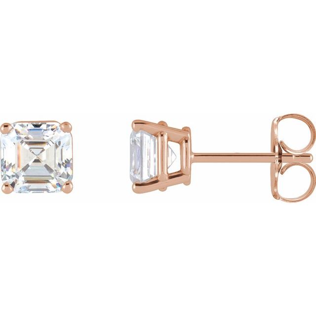 14K Rose 3/8 CTW Lab-Grown Diamond Earrings