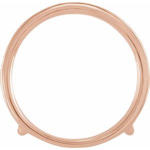 14K Rose 1/5 CTW Lab Grown Diamond Ring Guard
